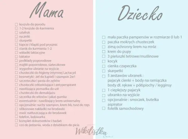Lista rzeczy do zabrania do szpitala z dzieckiem: wszystko co musisz wiedzieć